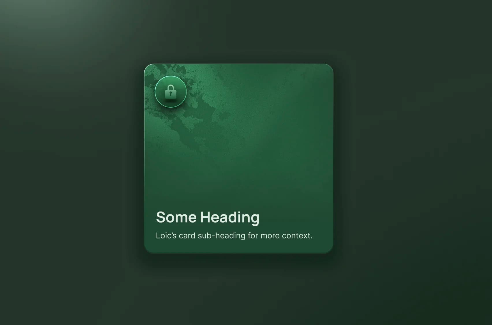 A card design I created in Figma